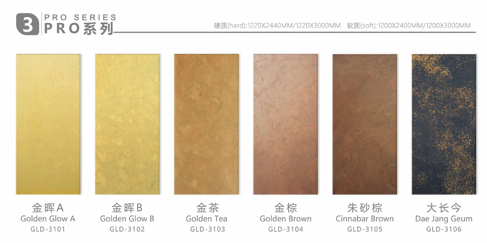 Sengu PRO metallic panel finish series