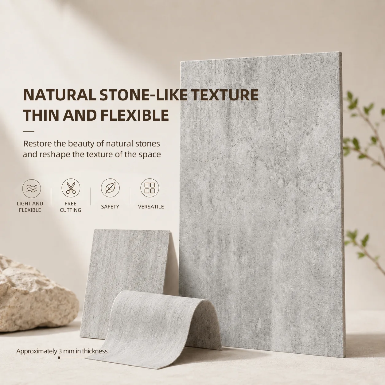 Sengu Soft Stone flexible stone-like surface material category