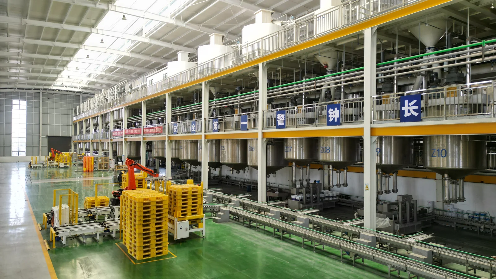 Sengu manufacturing production line for decorative surface materials